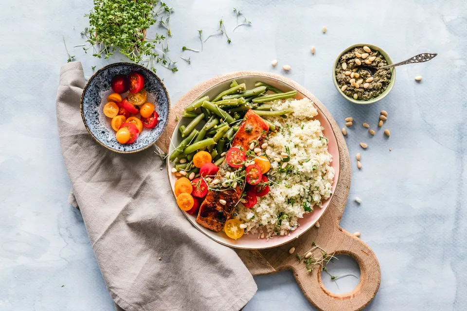 Verduras y cereales preparados