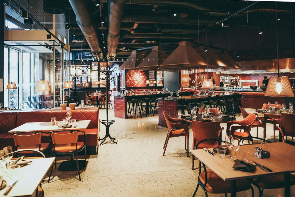 Mesas de un restaurante